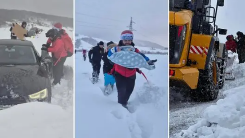 Borë e madhe në Bosnje, bllokohen njerëzit – vështirësohet qarkullimi i veturave