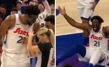 Joel Embiid humbi kontrollin dhe u përplas me gjyqtarët