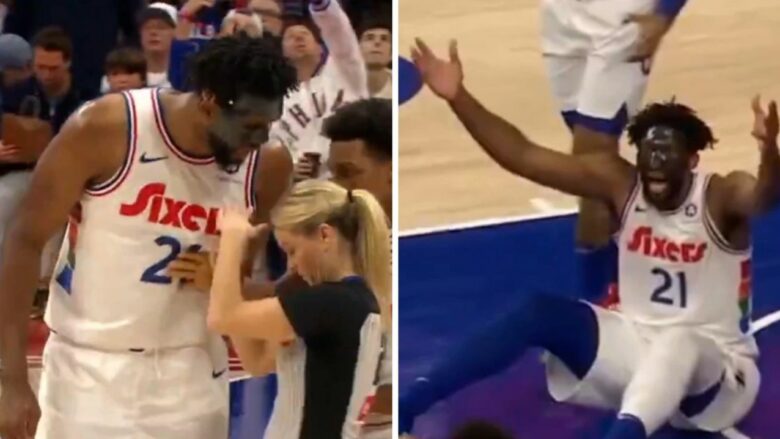 Joel Embiid humbi kontrollin dhe u përplas me gjyqtarët