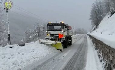 Reshje të dendura bore në veri të Shqipërisë