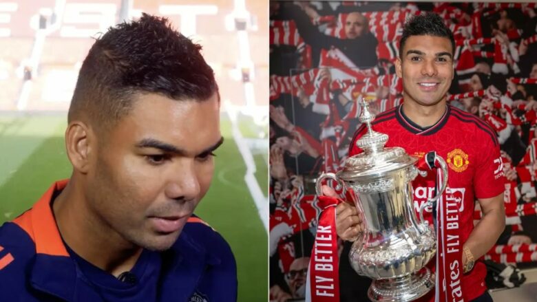 Casemiro shpjegon arsyen pse ia dha medaljen e FA Cup një bashkëlojtari të tij tek Unitedi