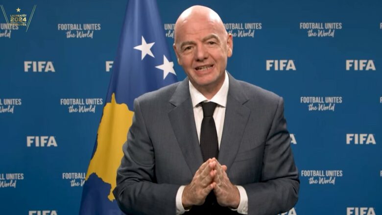 Presidenti i FIFA-s, Infantino: E di që e ardhmja e futbollit në Kosovë është në duar të mira