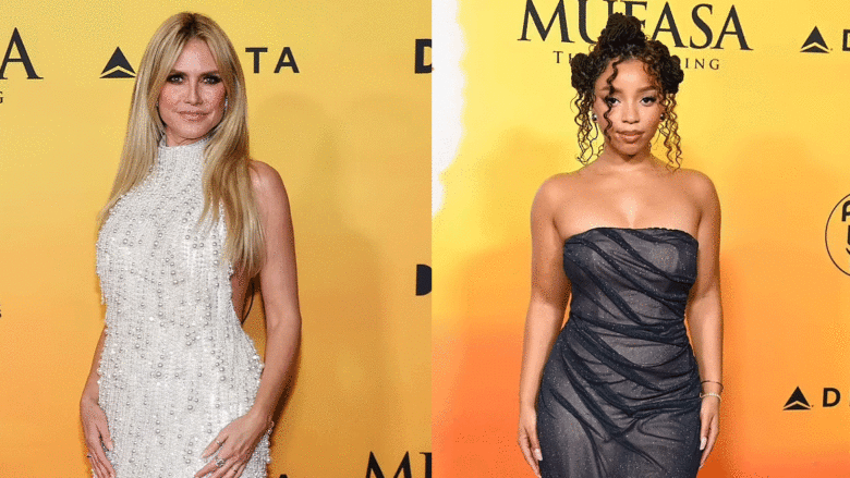 Heidi Klum dhe Chloe Bailey shkëlqejnë në premierën e “Mufasa: The Lion King”