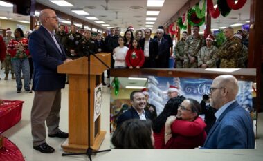 Krishtlindjet në kampin Bondsteel, Hovenier dhe Osmani festojnë me ushtarët amerikanë dhe të NATO-s