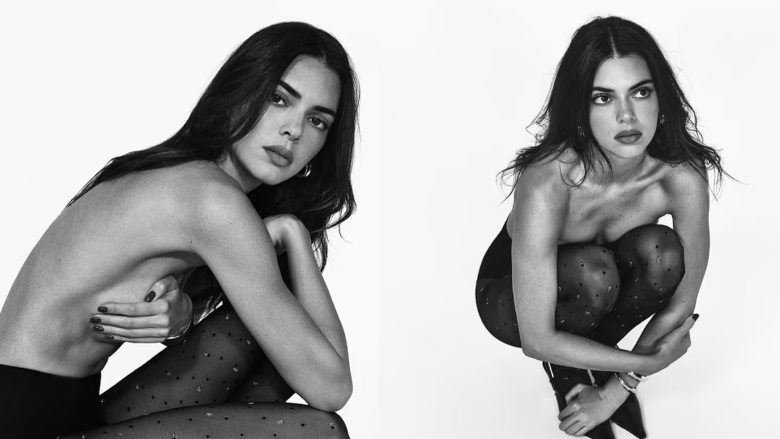 Kendall Jenner pozon topless për markën italiane ‘Calzedonia’