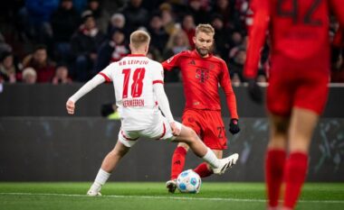 Bayern Munichu shkatërron RB Leipzigun për të vazhduar si lider i vetëm