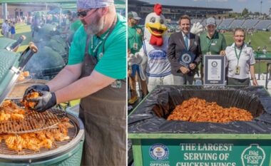 Rekord për Guinness, gatuhen rreth 300 kilogramë ‘chicken wings’