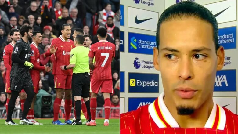 Van Dijk ‘shpërthen’ ndaj gjyqtarit pasi Liverpooli nuk ia doli të fitojë ndaj Fulhamit