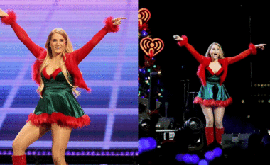 Meghan Trainor performon në Jingle Ball në Boston pas dështimit me Botox