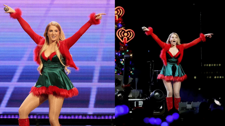 Meghan Trainor performon në Jingle Ball në Boston pas dështimit me Botox