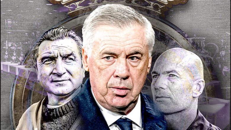 Carlo Ancelotti edhe zyrtarisht thyen rekordin e Miguel Munoz – strategu italian bëhet trajneri më i trofeshëm në histori të Real Madridit