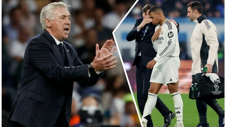 Ancelotti i lumtur me fitoren ndaj Atalantës, tregon edhe nëse lëndimi i Mbappes është serioz