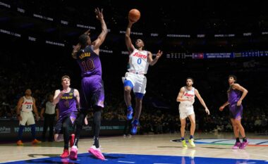 Tyrese Maxey me paraqitje spektakolare, 76ers triumfojnë ndaj Lakers