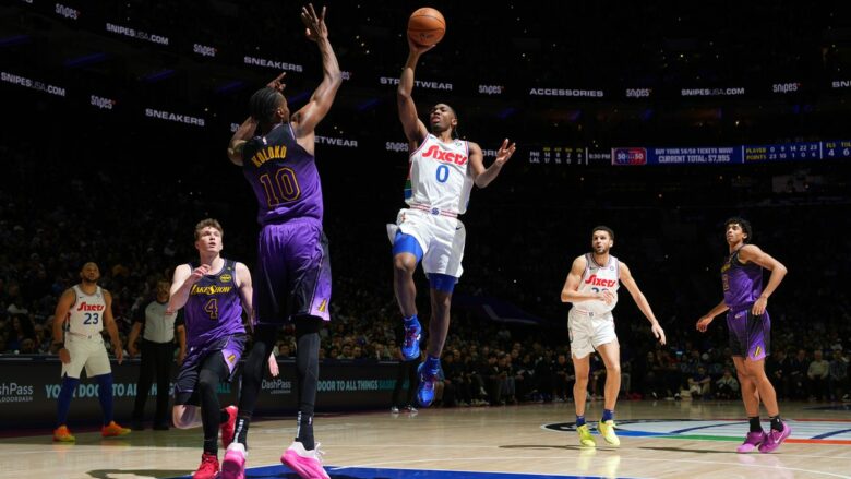 Tyrese Maxey me paraqitje spektakolare, 76ers triumfojnë ndaj Lakers