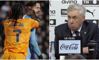 “Ishin dy të verdhë”, Ancelotti thotë se do ta apelojnë kartonin e kuq të Vinicius Jr