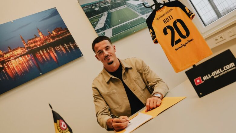 Andi Hoti kompleton kalimin te Dynamo Dresden