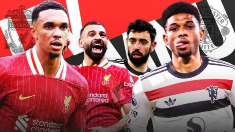 Formacionet zyrtare, Liverpool – Man Utd: Slot dhe Amorim futen me të gjitha forcat