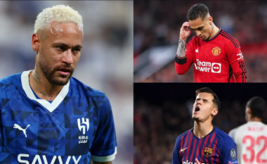 Neymar, Antony, Philippe Coutinho dhe shumë blerje të mëdha që dështuan pavarësisht parave të mëdha që u paguan