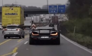 Rimac Nevera “super e shpejtë” pothuajse “u nxor nga rruga” nga një shofer i një veture tjetër në një autostradë të Gjermanisë