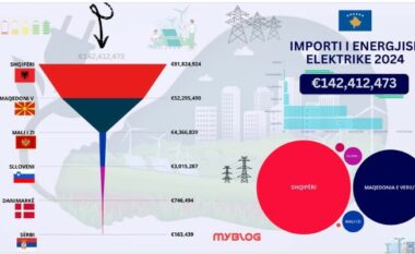 Muharremi: Kosova shpenzoi mbi 142 milionë euro për import të energjisë elektrike në 2024