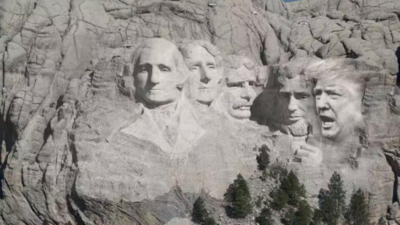 Fytyra e Trumpit në malin e famshëm Rushmore