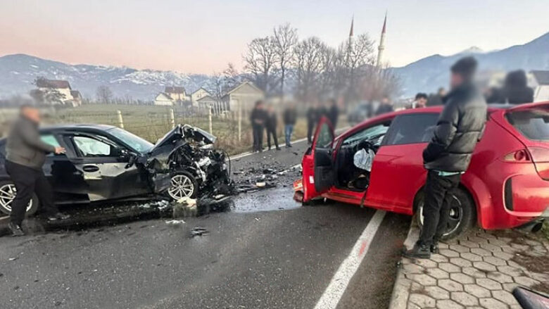 Aksident trafiku në Dubravë të Suharekës, pesë të lënduar