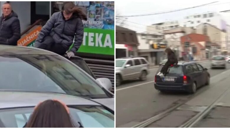 Studentët bllokojnë rrugët në Beograd, shoferi i një veture rrit shpejtësinë dhe ia mësyn turmës – një vajzë e godet brutalisht me automjet