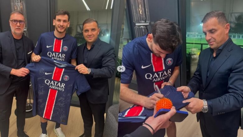 Një shqiptar raportohet se ka finalizuar marrëveshjen e kalimit të Kvaratskhelias te PSG