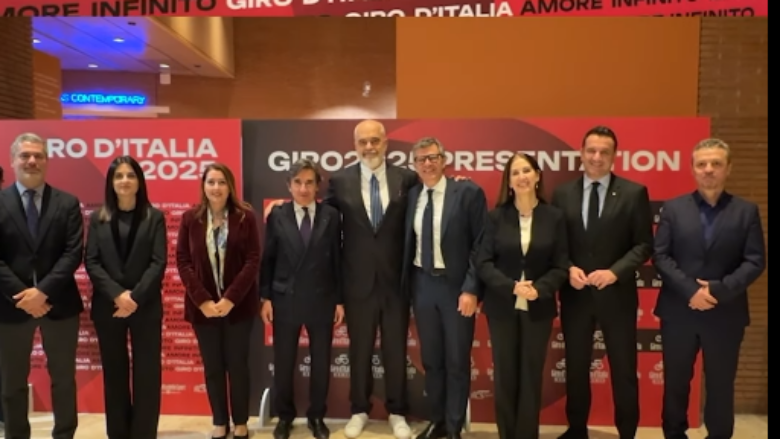 Rama publikon pamje nga eventi në Romë: Shqipëria u prezantua si destinacioni i “Giro d’Italia 2025”