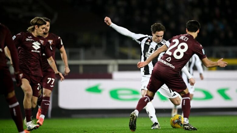 Juventusi ndalet edhe nga Torino: Barazimi i 12-të nga 20 ndeshje në Serie A për Mottan