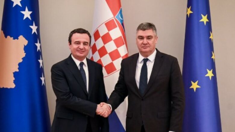 Kurti e uron presidentin e rizgjedhur të Kroacisë, Zoran Milanoviq