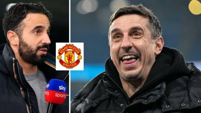 Gary Nevillet i kërkohet të marrë drejtimin e Man Utd mes vështirësive të Amorimit