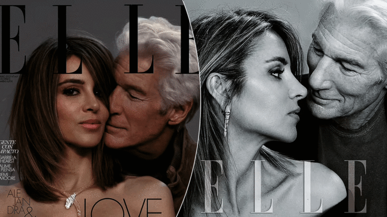 Richard Gere dhe Alejandra Silva shkëlqejnë në kopertinën e revistës ‘Elle Spain’