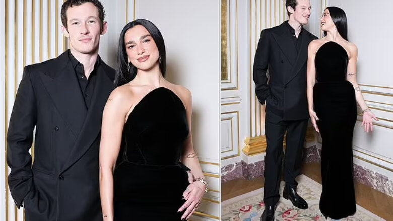 Dua Lipa dhe Callum Turner duken shumë elegantë gjatë një mbrëmjeje në Paris, në eventin e koleksionit 