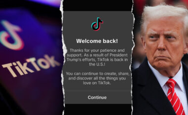 TikTok “falënderon” Trumpin teksa po rikthen shërbimin në SHBA