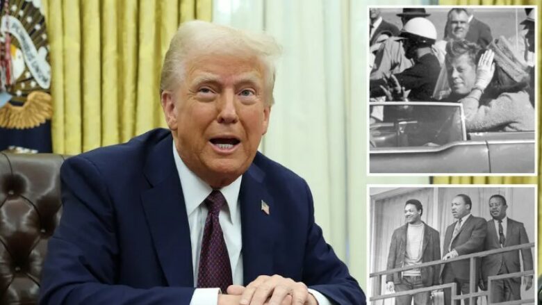 Trump nënshkruan deklasifikimin e dosjeve të John Kennedyt dhe Martin Luther Kingut