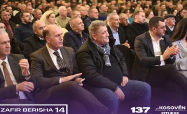 Berisha nga Rahoveci: Prezenca masovike në këtë tubim tregon se krimi i organizuar më 9 shkurt do të marr goditjen e merituar