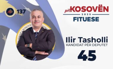 Kandidati i AAK-së, Ilir Tasholli: Ju ftoj që masovikisht të dilni në zgjedhje, të votoni Koalicionin për Kosovën Fituese me nr 137 dhe numrin tim 45