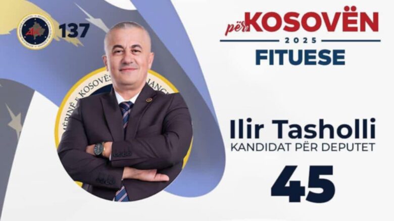 Kandidati i AAK-së, Ilir Tasholli: Ju ftoj që masovikisht të dilni në zgjedhje, të votoni Koalicionin për Kosovën Fituese me nr 137 dhe numrin tim 45