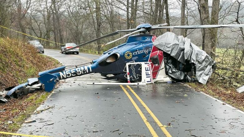 Një helikopter i spitalit rrëzohet në Karolinën e Veriut