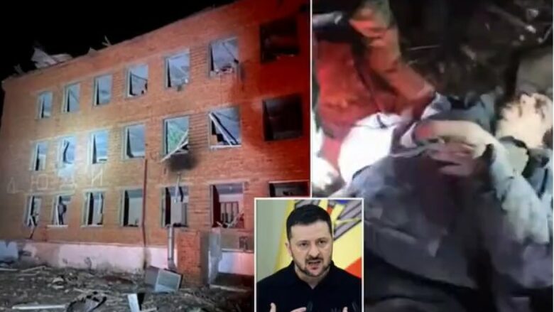 Zelensky akuzon Rusinë për bombardimin e njerëzve të vetë, raketat goditën shkollën në Kursk që shfrytëzohej si strehimore nga civilët