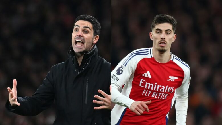 Mikel Arteta tregon se ylli i Arsenalit doli vullnetar për ta zëvendësuar Havertz pas lëndimit