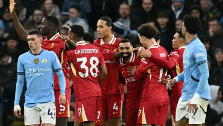 Mbyllet pjesa e parë: Liverpooli po avancon me dy gola ndaj Manchester Cityt