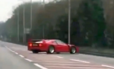 Testimi i një Ferrari F40 përfundon në një aksident dramatik, publikohen pamjet