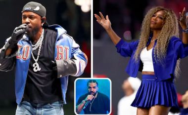 Kendrick interpretoi diss-in kundrejt Drake në Super Bowl – në atë moment doli në skenë edhe Serena, e cila thuhet se ka qenë në lidhje me të