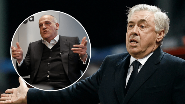 “Askush në Real Madrid nuk e ka humbur mendjen”, Ancelotti i përgjigjet Javier Tebasit