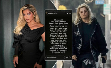 Pas përhapjes së fotografive në gjendje jo të mirë shëndetësore, Bebe Rexha reagon ashpër në Instagram: As e sëmurë nuk mund të jesh në paqe