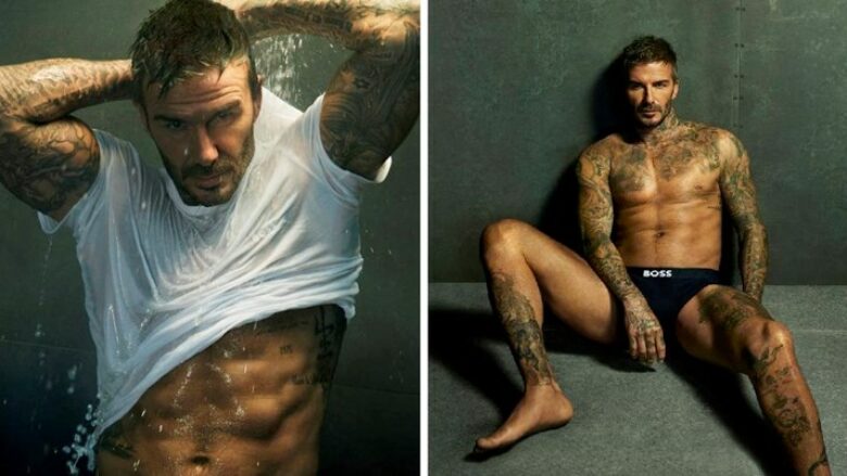 Fansat nuk mund të ndalojnë së komentuari fotografitë seksi të David Beckham për reklamën e re të 