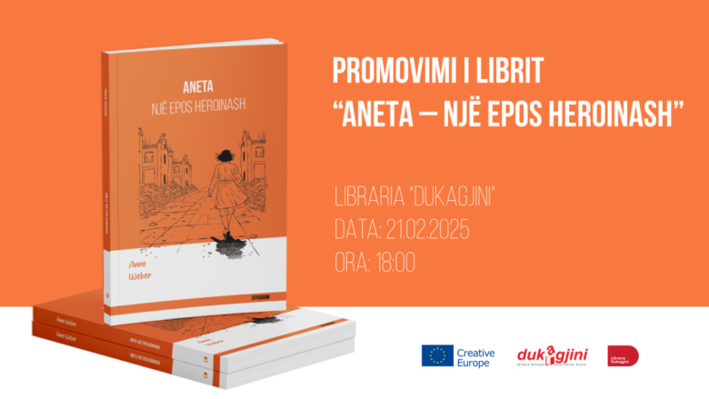 Shtëpia botuese “Dukagjini” nesër promovon librin “Aneta: një epos heroinash” të autores Anne Weber