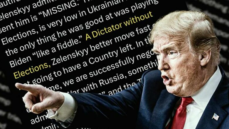 Trump e quan Zelenskyn një diktator